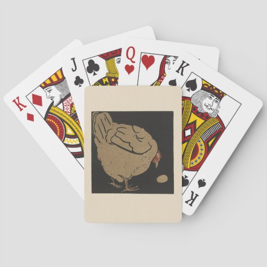 Hen - Darstellung der Square Animals Spielkarten (Rückseite)