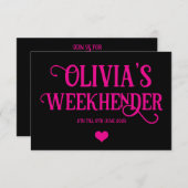 Hen Do Einladungen | Benutzerdefiniertes Party läd (Vorne/Hinten)