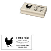 Hen Family Fresh Eggs Rubber Briefmarke Gummistempel (Stempel)