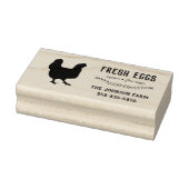 Hen Family Fresh Eggs Rubber Briefmarke Gummistempel (Stempel)