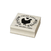 Hen Heart Wreath Fresh Egs Farm Name Gummistempel (Stempel)