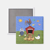 Hen House Magnet (Vorderseite/Rückseite)
