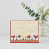 Hen House Postcard Postkarte (Stehend Vorderseite)