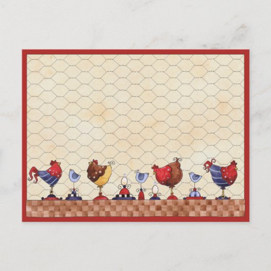 Hen House Postcard Postkarte (Vorderseite)