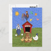 Hen House Postkarte (Vorne/Hinten)