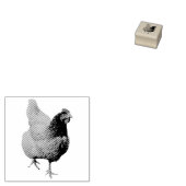 Hen / Huhn Gummistempel (Stempel)