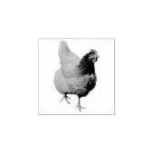 Hen / Huhn Gummistempel (Prägung)