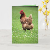 Hen Karte (Gelbe Blume)