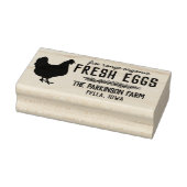 Hen Kreath free range Frische Eier Name Gummistempel (Stempel)