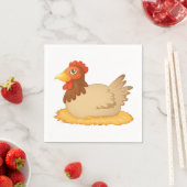 Hen Lay auf Eier Papier Napkins Serviette (Beispiel)