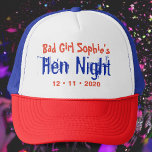 Hen Night Hen Party Truckerkappe<br><div class="desc">Gedenken an den Tag des Stag Party oder Hen Night</div>