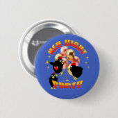 Hen Night Party Funny Junggeselinnen-Abschied Button (Vorne & Hinten)