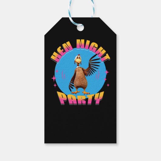 Hen Night Party Funny Junggeselinnen-Abschied Geschenkanhänger (Rückseite)