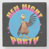 Hen Night Party Funny Junggeselinnen-Abschied Steinuntersetzer (Vorderseite)