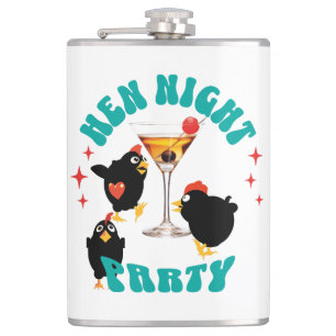 Hen Night Party, Junggeselinnen-Abschied Funny Hen Flachmann
