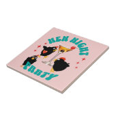 Hen Night Party, Junggeselinnen-Abschied Funny Hen Fliese (Seite)