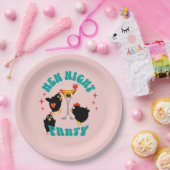 Hen Night Party, Junggeselinnen-Abschied Funny Hen Pappteller (Party)