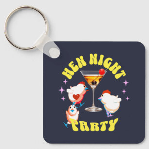 Hen Night Party, Junggeselinnen-Abschied Funny Hen Schlüsselanhänger