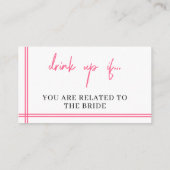 Hen Party Card Game, Drink Game, Hen Do, Party Begleitkarte (Rückseite)