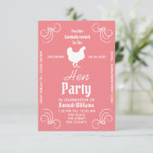 Hen Party Celebration Einladung (Stehend Vorderseite)