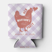 Hen Party Chicken Bachelorette Dosenkühler (Vorderseite)