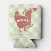 Hen Party Chicken Bachelorette Dosenkühler (Rückseite)