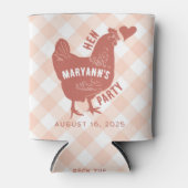 Hen Party Chicken Bachelorette Dosenkühler (Vorderseite)