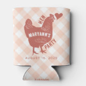 Hen Party Chicken Bachelorette Dosenkühler (Rückseite)