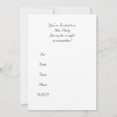 Hen Party Einladung Card - Hen Red Shoes Invitati (Rückseite)