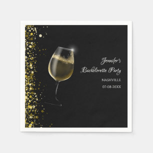 Hen Party gold Mocktail Junggeselinnen-Abschied Na Serviette