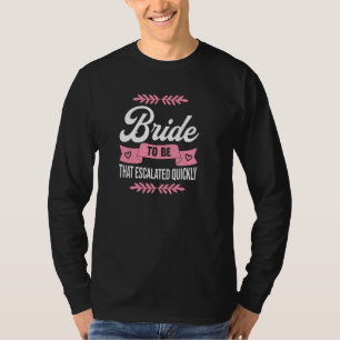 Hen Party Hochzeit Verheiratete Bachelor-Braut zu T-Shirt