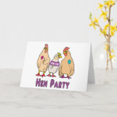 Hen Party Karte (Gelbe Blume)
