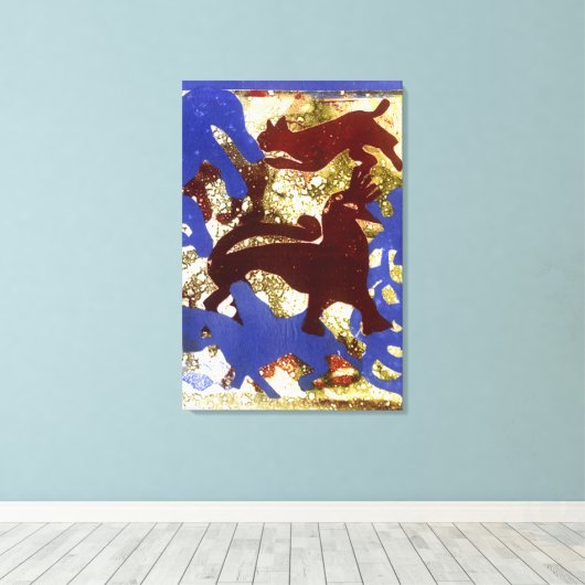 Hen Party Leinwanddruck (Insitu (Holzboden))