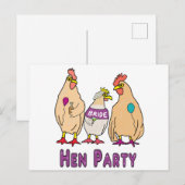 Hen Party Postkarte (Vorne/Hinten)