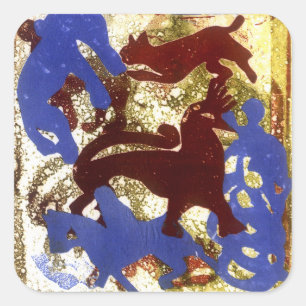 Hen Party Quadratischer Aufkleber