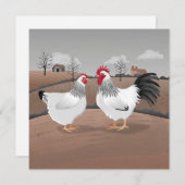 Hen & Rooster Card (Vorne/Hinten)