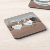 Hen & Rooster Getränkeuntersetzer (Linke Seite)