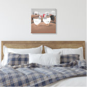 Hen & Rooster Leinwanddruck (Insitu (Schlafzimmer))