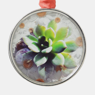 Hen und Chicks und Milchprodukte Ornament Aus Metall