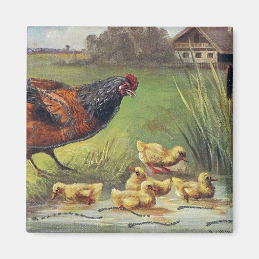 Hen und Ducklings Magnet (Vorne)