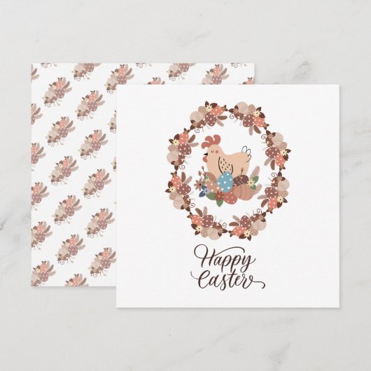 Hen und Ostereier Happy Oaster (Vorne/Hinten)