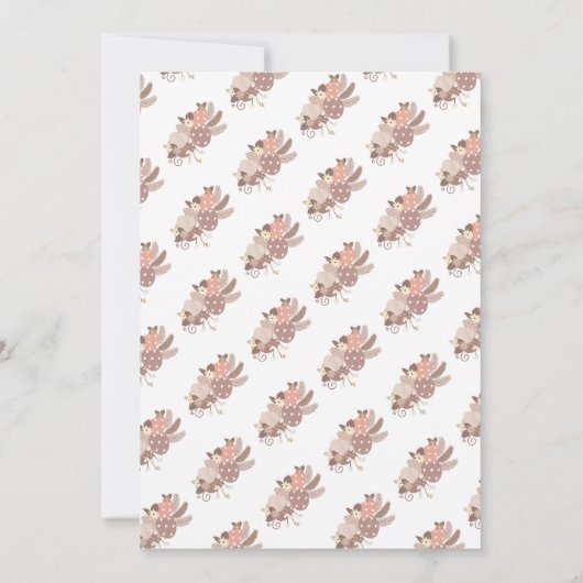 Hen und Ostereier Happy Oaster Einladung (Rückseite)