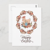 Hen und Ostereier Happy Oaster Postkarte (Vorne/Hinten)