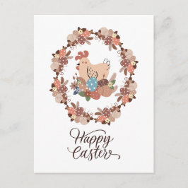 Hen und Ostereier Happy Oaster Postkarte