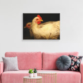 Hen und Rooster Leinwanddruck (Insitu (Wohnzimmer))