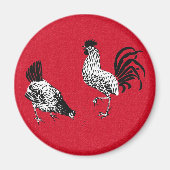 Hen und Rooster Magnet (Vorne)