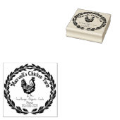 Hen Wreath Classic Egg Carton Labeling Gummistempel (Stempel)