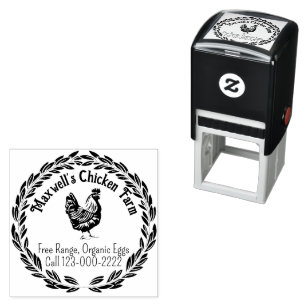 Hen Wreath Classic Eierkarton Permastempel