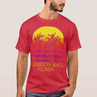 Henderson Beach Florida Vintag Tropical Sunset Pa T-Shirt