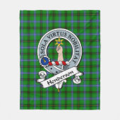 Henderson Clan Abzeichen Tartan Kariert Fleecedecke (Vorderseite)